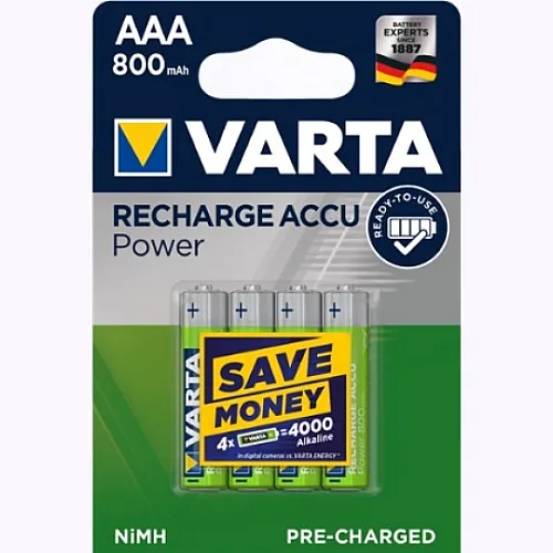 Baterije Power Play ready to use HR03 800mAh Varta