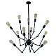 Luster crni Max.60W 220~240V 12xE27 M10350-12
