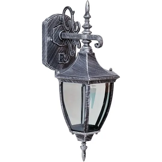 Baštenska lampa - fenjer sivi Max.1x60W IP44 E27 M2003-D