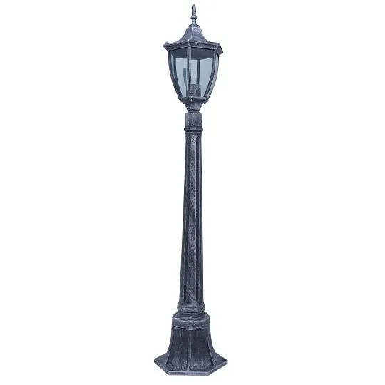 Baštenska lampa - fenjer sivi Max.1x60W IP44 E27 M2003-SV