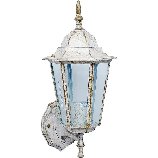 Baštenska lampa - fenjer beli Max.1x60W IP44 E27 M2002-G