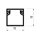 Kablovski kanal PVC - kanalica 12x12mm 2m ME-12x12mm