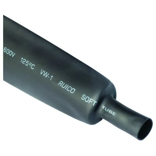 Termoskupljajući bužir crni 12/6mm 1m 2:1 ME-TSB