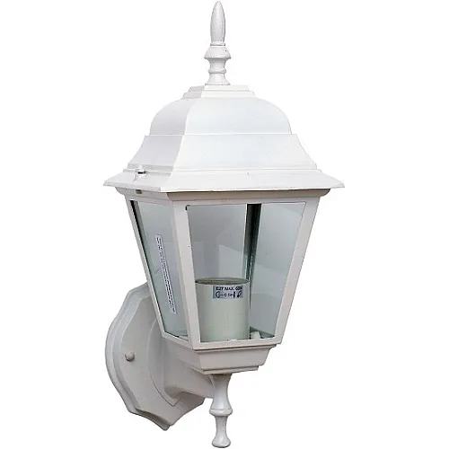 Baštenska lampa - fenjer beli Max.1x60W IP44 E27 M2001-G