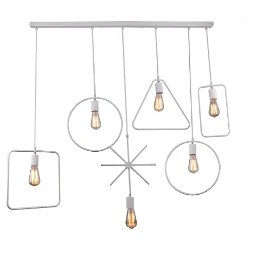 Visilica bela 6xE27 Max.60W/220V M161716-MIX