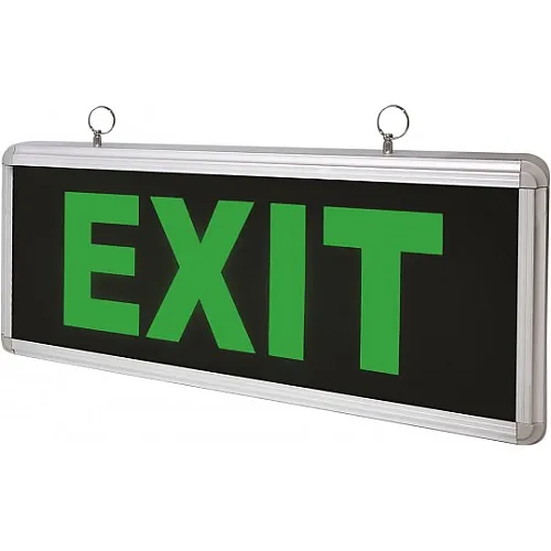 Punjiva lampa dvostrano osvetljenje crna 1W IP40 6 LED EXIT M618L