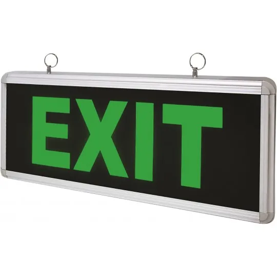 Punjiva lampa dvostrano osvetljenje crna 1W IP40 6 LED EXIT M618L