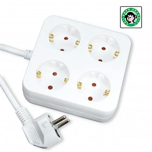 Prenosna četvorostruka priključnica (produžni kabl) 16A 250V 3680W PM4XP-3M DZ