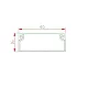 Kablovski kanal PVC - kanalica 40x16mm 2m ME-40x16mm