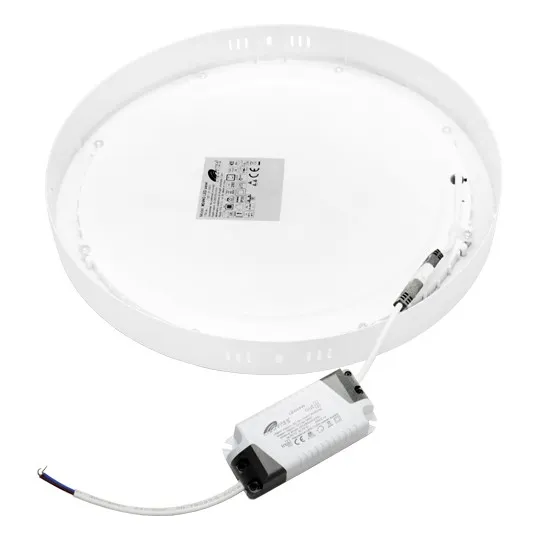 Nadgradni okrugli led panel beli 24W 3000K M24NO