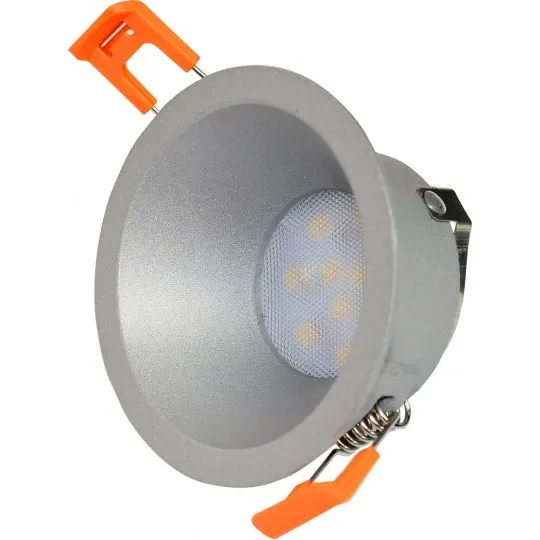 Ugradna lampa srebrno peskarena -rozetna hotelska MR16 M206174