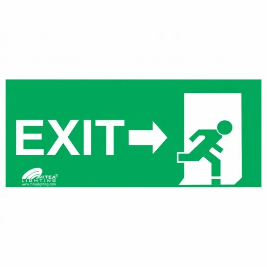 Nalepnica EXIT desno zelena