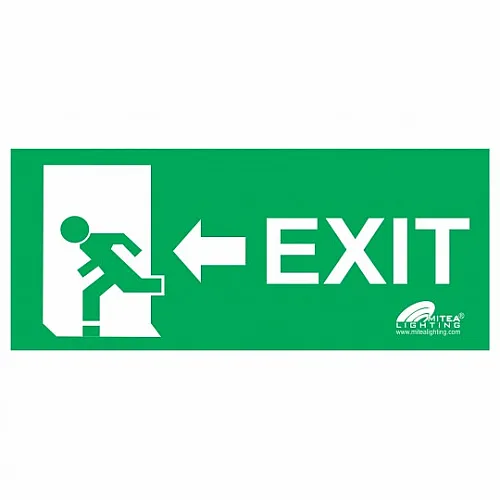 Nalepnica EXIT levo zelena