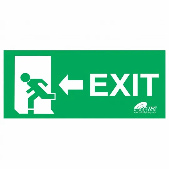 Nalepnica EXIT levo zelena