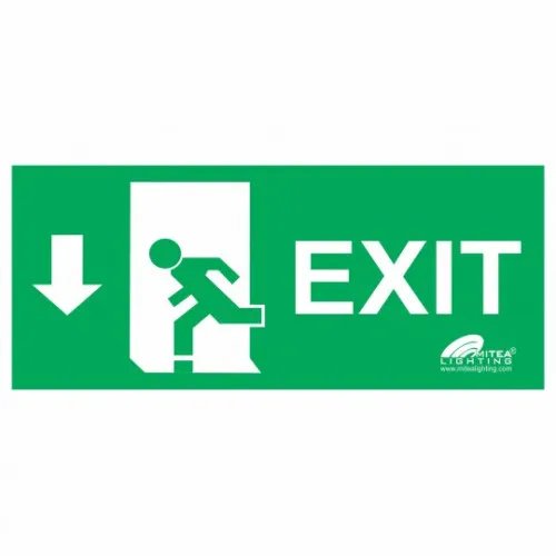 Nalepnica EXIT dole zelena