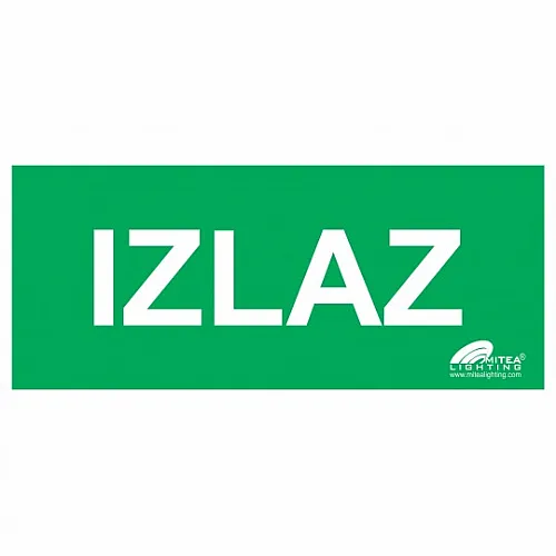 Nalepnica IZLAZ zelena