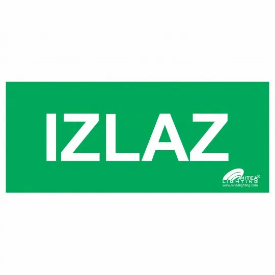 Nalepnica IZLAZ zelena