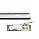 Šina bela metalna za LED i GU10 šinski reflektor 1.5m 220V Mitea Lighting