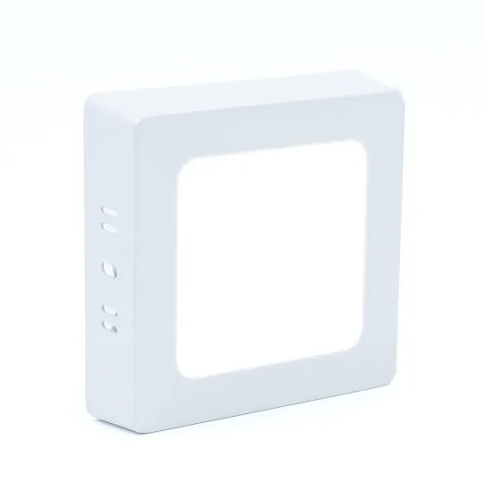 Nadgradni kvadratni LED panel beli 6W 6500K M6NK