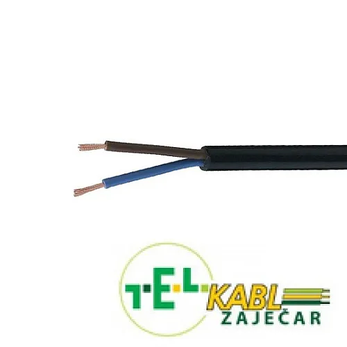 Kabl crni PPL 2x0.75 Tel-kabl