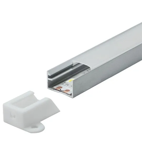 Aluminijumski profil za LED trake nadgradni set sa difuzorom 8.8x14.4x2000mm M506
