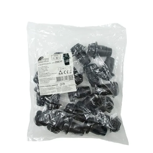 Grlo E14 za luster crno 2A (268) ~250V