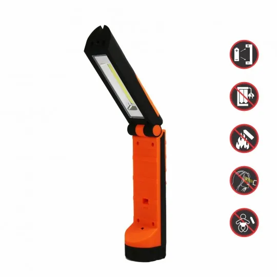 LED COB baterijska lampa 3W + 1W 3xAAA M701030
