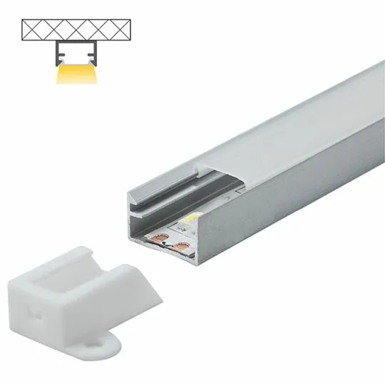 Aluminijumski profil za LED trake nadgradni set sa difuzorom 8.8x14.4x2000mm M506