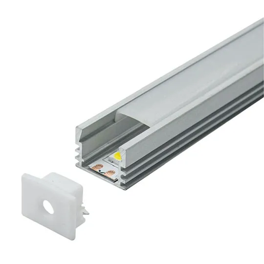 Aluminijumski profil za LED trake nadgradni set sa difuzorom 12.1x17.4x2000mm M505