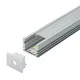 Aluminijumski profil za LED trake nadgradni set sa difuzorom 12.1x17.4x2000mm M505