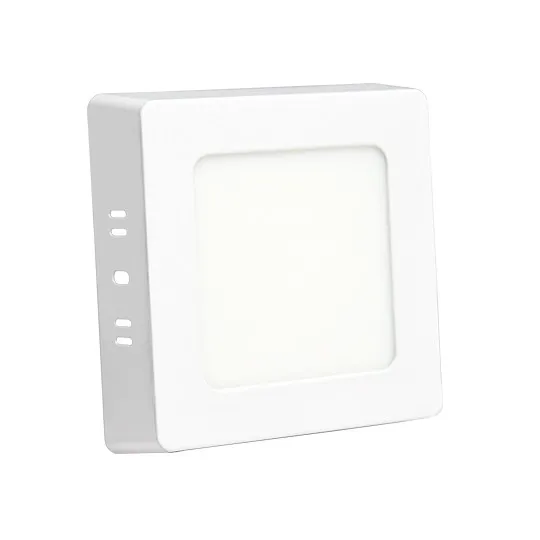 Nadgradni kvadratni LED panel beli 6W 3000K M6NK