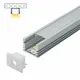 Aluminijumski profil za LED trake nadgradni set sa difuzorom 12.1x17.4x2000mm M505