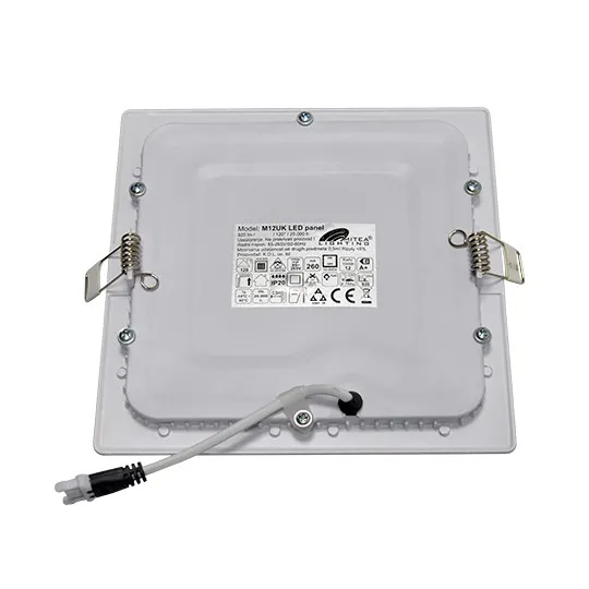 Ugradni kvadratni LED panel beli 12W 4000K M12UK