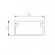 Kablovski kanal PVC - kanalica 20x10mm 2m ME-20x10mm