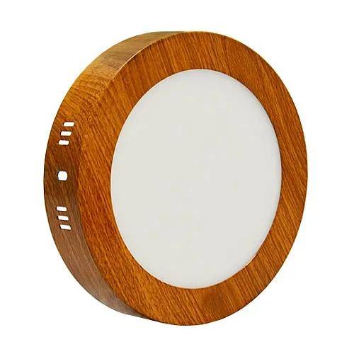 Nadgradni okrugli LED panel boja drveta 12W 6500K M12NO-WD