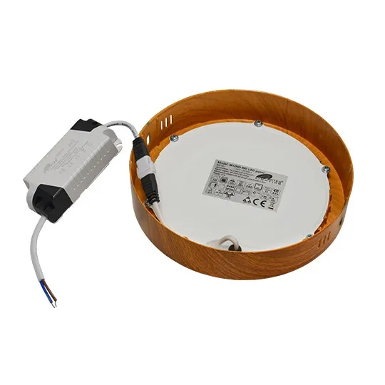 Nadgradni okrugli LED panel boja drveta 12W 6500K M12NO-WD Mitea Lighting