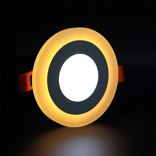 Ugradni okrugli LED panel beli 3W+3W 6500K+3000K M3UO-D