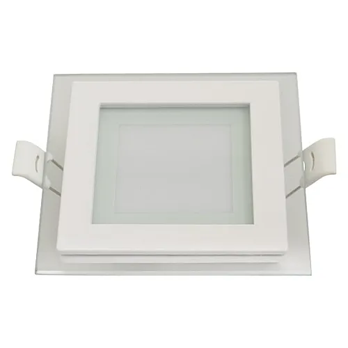 Ugradni kvadratni LED panel beli 6W 6500K stakleni MPC6-K