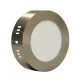 Nadgradni okrugli LED panel saten nikl 6W 6500K M6NO-SN