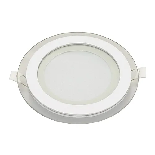Ugradni okrugli LED panel beli 12W 6500K stakleni MPC12