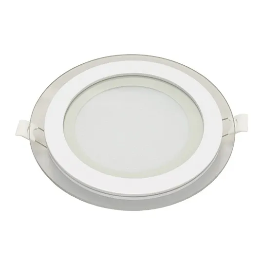 Ugradni okrugli LED panel beli 12W 6500K stakleni MPC12