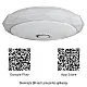 LED plafonjera bela 2x36W 180~260V WRGB fi500mm SMD DIJAMANT sa zvučnikom 5W, bluetooth, Android/iOS APP iLink (muzička plafonjera) smart M205502-BT