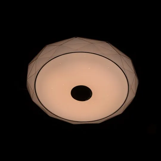 LED plafonjera bela 2x36W 180~260V WRGB fi500mm SMD DIJAMANT sa zvučnikom 5W, bluetooth, Android/iOS APP iLink (muzička plafonjera) smart M205502-BT