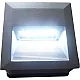Zidna lampa siva 12x0.1W 6400K IP54 kvadratna LED spoljna 96lm M802