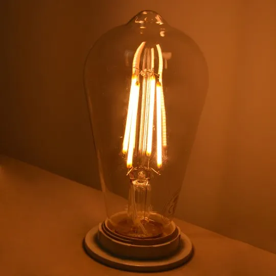 Sijalica E27 8W ST64 2200K filament LED dimabilna 230V 806lm