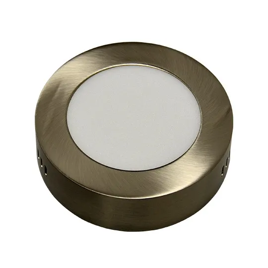 Nadgradni okrugli LED panel saten nikl 6W 6500K M6NO-SN