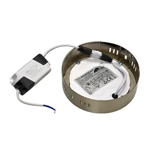 Nadgradni okrugli LED panel saten nikl 6W 6500K M6NO-SN