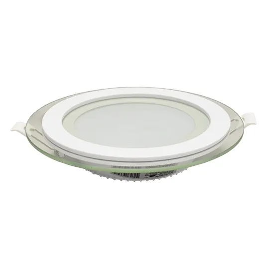 Ugradni okrugli LED panel beli 12W 6500K stakleni MPC12