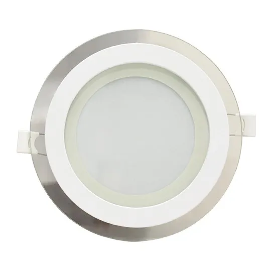 Ugradni okrugli LED panel beli 12W 6500K stakleni MPC12