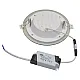 Ugradni okrugli LED panel beli 12W 6500K stakleni MPC12